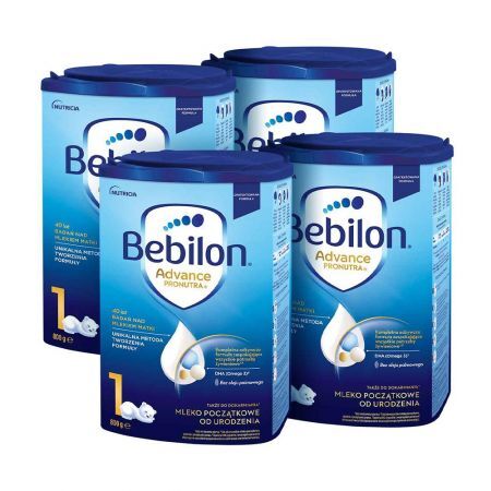 Zestaw Promocyjny Bebilon 1 Pronutra-Advance, mleko początkowe dla niemowląt od urodzenia proszek, 800 g x 4 szt. + Mama i dziecko | Żywienie dziecka | Mleka modyfikowane ++ Nutricia