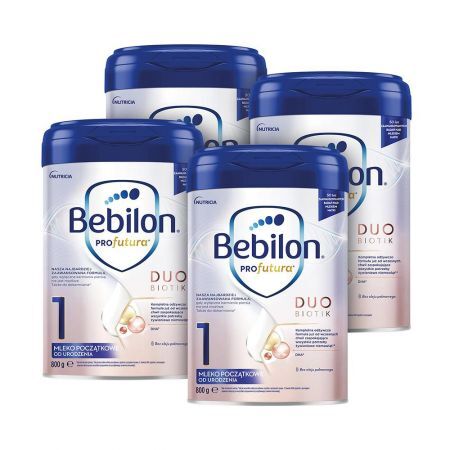 Zestaw Promocyjny Bebilon Profutura 1 Duo Biotik, mleko początkowe dla niemowląt od urodzenia, proszek, 800 g x 4 szt. + Mama i dziecko | Żywienie dziecka | Mleka modyfikowane ++ Nutricia