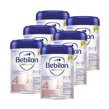Zestaw Promocyjny Bebilon Profutura 4 Duo Biotik, mleko modyfikowane powyżej 2 roku proszek, 800 g x 6 szt. + Mama i dziecko | Żywienie dziecka | Mleka modyfikowane ++ Nutricia