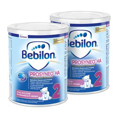 Zestaw Promocyjny Bebilon Prosyneo HA 2 Hydrolyzed Advance, mleko następne po 6 miesiącu proszek, 400 g x 2 szt. + Mama i dziecko | Żywienie dziecka | Mleka modyfikowane ++ Nutricia