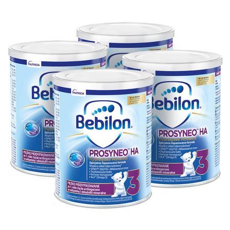 Zestaw Promocyjny Bebilon Prosyneo HA 3 Hydrolyzed Advance, mleko powyżej 1 roku proszek, 400 g x 4 szt. + Mama i dziecko | Żywienie dziecka | Mleka modyfikowane ++ Nutricia