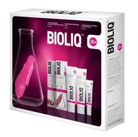 Zestaw Promocyjny Bioliq 35+, krem na dzień, cera mieszana, 50 ml + krem na noc, 50 ml + krem pod oczy, 15 ml + Kosmetyki i dermokosmetyki | Pielęgnacja | Twarz | Kremy ++ Aflofarm