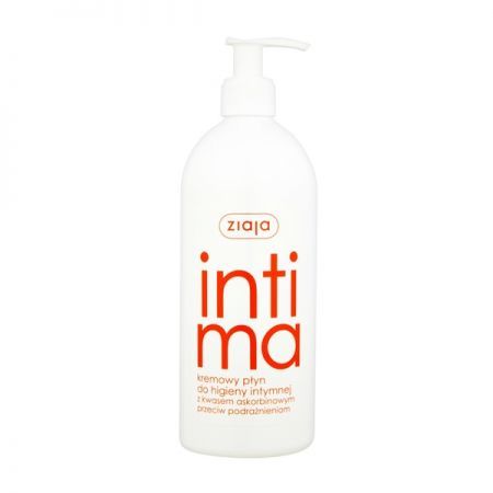 Ziaja Intima, kremowy płyn do higieny intymnej z kwasem askorbinowym, 200 ml + Bez recepty | Zdrowie intymne | Higiena intymna ++ Ziaja