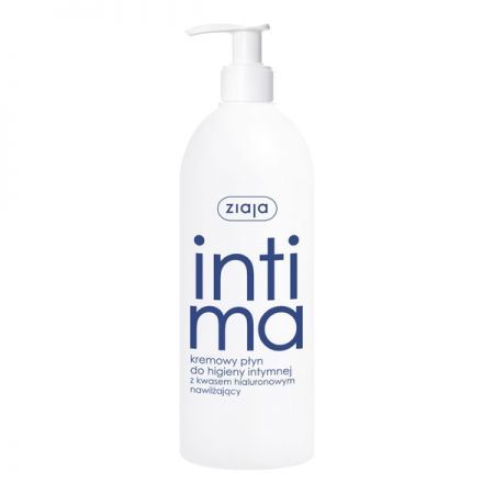 Ziaja Intima, kremowy płyn do higieny intymnej z kwasem hialuronowym, 500 ml + Bez recepty | Zdrowie intymne | Higiena intymna ++ Ziaja