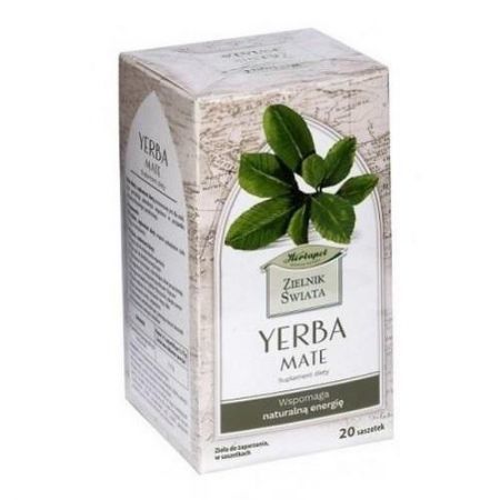 Zielnik Świata Yerba mate, herbata do zaparzenia, 20 sasz + Bez recepty | Homeopatia i zioła | Zioła ++ Herbapol Lublin